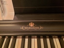 Ebony Wurlitzer Upright Spinet Piano