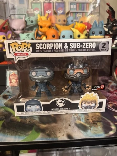 Funko Pop! Mortal Kombat 2 Pack Scorpion & Sub-zero - GameStop Exclusive
