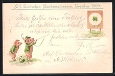 Künstler-AK Dresden, XIII. Deutsches Bundess...