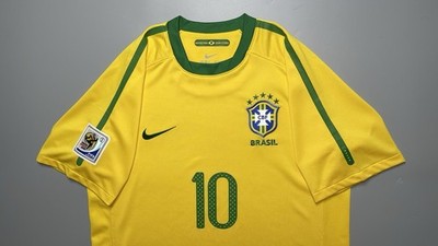 BRAZIL NIKE 2010 WORLD CUP FOOTBALL HOME JERSEY #10 KAKA SIZE “M