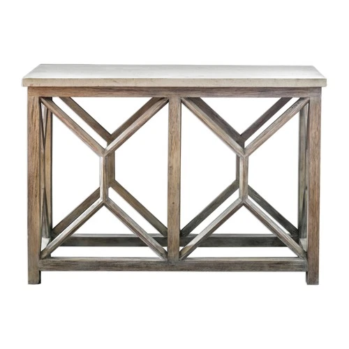 Uttermost 25811 Catali 41"W Wood Console Table - Warm Oatmeal - Picture 1 of 5
