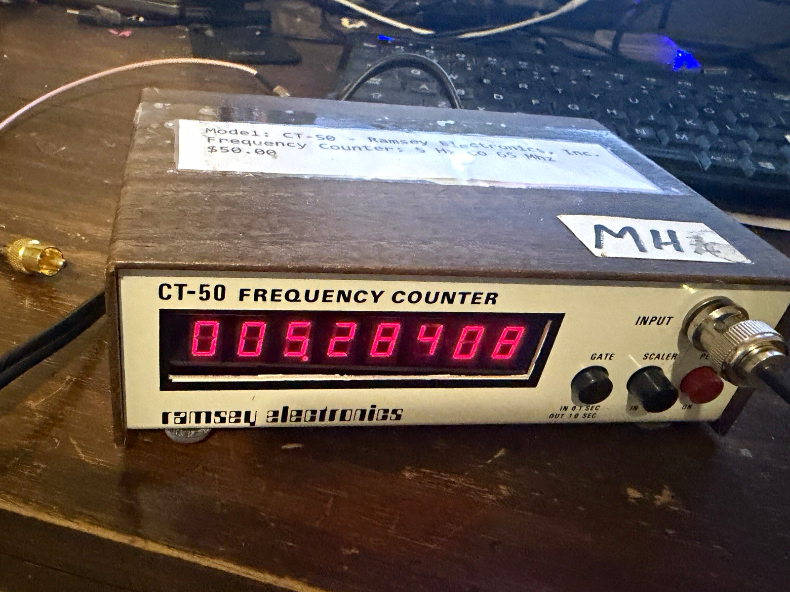 Ramsey Electronics CT-50 Frequency Counter 5 Hz to 65 MHz Model CT-50 Working