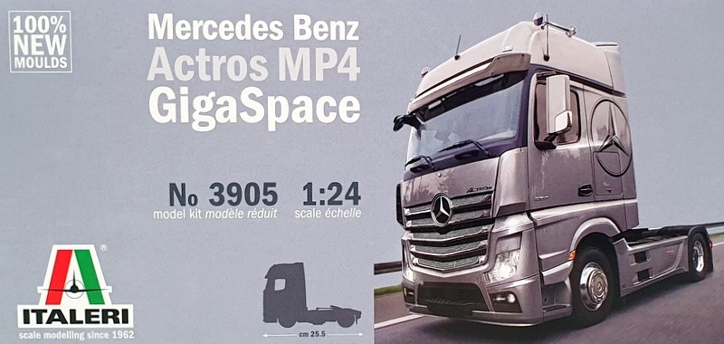 1/24イタレリ　 Mercedes Benz Actros MP4 ITALERI 1:24 Mercedes-Benz Actros MP4 Big Space G.P. edt
