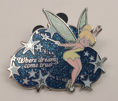 Disney Where Dreams Come True Tinker Bell Pixie Dust Pin Glitter 2007 Exclusive 