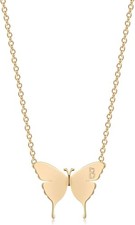 Customizable Dainty Butterfly Necklace - Stylish 18K Gold Plated Women's Jewelry