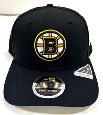 Boston Bruins NHL NE Stretch-Snap Snapback Hat~ Black