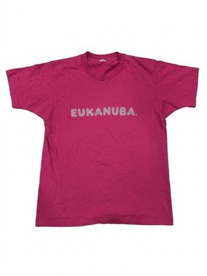 Vtg 80s Eukanuba Dog Food Promo T-Shirt Screen Stars Medium Pink Distressed