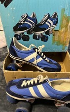 Vintage 70  s Roller Skates Unisex Blue Sneaker Style Women  s 9 Men  s 7.5