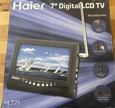 Haier HLT71 7” Portable LCD TV Complete with Remote Antenna Cords New Sealed