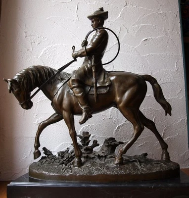 Sculpture bronze signée Pierre-Jules Mêne - Photo 1/4