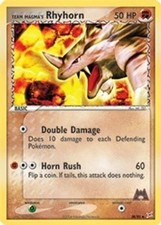 Team Magma's Rhyhorn (#38/95) - Reverse  EX - Team Magma vs Team Aqua HP Pokemon on eBay