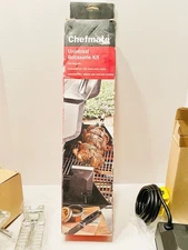 Chefmate Universal Grill Rotisserie Kit with Heavy Duty Motor