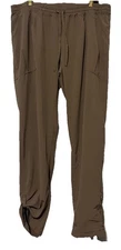 Gap Body Fit 2XL Yoga Lounge Athletic Pants Elastic Drawstring Waist Brown 38x31