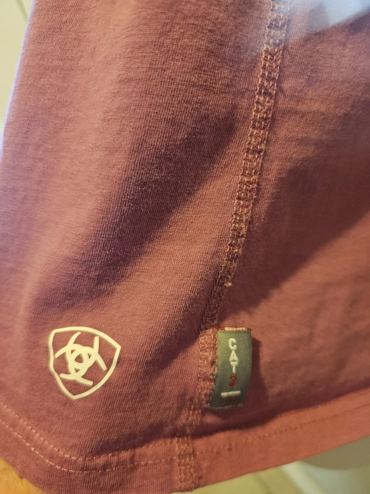 Camisa de Trabajo Ariat Para Mujer FR Elastizada Larga Seeve Azul Gato 2 2112 Talla XL Nueva Foto 4 de 4