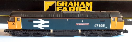 GRAHAM FARISH 371-230 CALIBRE N CLASE 47/4 DIÉSEL 47635 'THE LASS O'BALLOCHMYLE' - Imagen 2 de 9