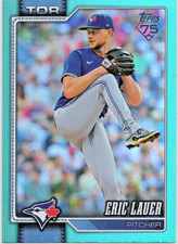 2026 Topps #175 Eric Lauer Aqua Rainbow Foil Blue Jays