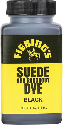 Fiebing'S Black Suede Dye (4 Oz) - Recolor, Brighten & Restore Suede & Roughout 