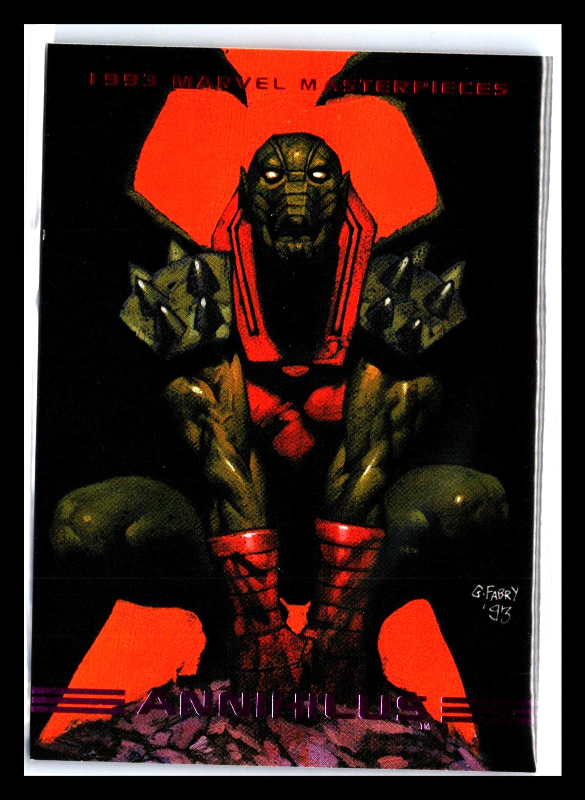 1993 Marvel Masterpieces Annihilus #47 SkyBox Trading Card