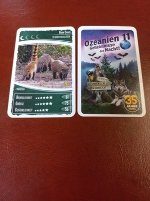 Netto Ozeanien 11 Geheimnisse der Nacht Karte Nr. 69 Gran Chaco Krabbenwaschbär