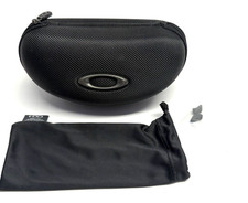 Genuine Oakley Sunglasses Vault Black Hard Case, Cloth Bag  Nose Pieces