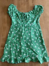 Women's URBAN OUTFITTERS Magpie Off the Shoulder Green Mini Dress Size M Medium