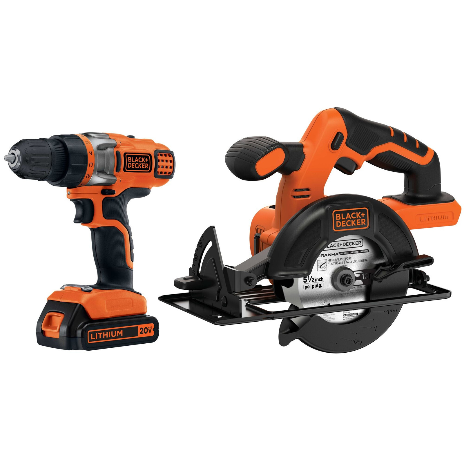 BLACK+DECKER 20V MAX* POWERCONNECT™  Combo Kit - BDCD220CS