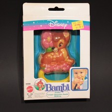 BAMBI Vintage Baby Teether 1992 Disney Mattel SEALED NEW NOS