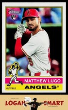 Matthew Lugo 2025 Topps Heritage #546 RC Los Angeles Angels