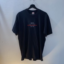 Supreme The Standard Of Excellence Mens Size Large Black Short Sleeve Tee Cotton