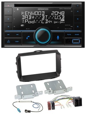 Kenwood CD 2DIN DAB USB MP3 Bluetooth Autoradio für Alfa Giulietta 2013-2021 ISO