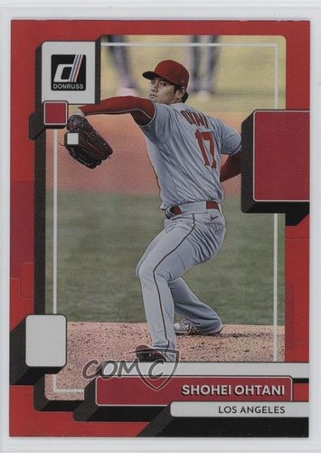 2022 Panini Donruss Variation Holo Red Shohei Ohtani (Pitching) #147 d4v