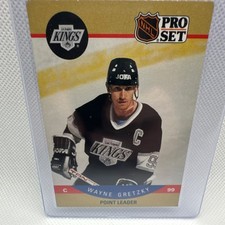 Pro Set 1990-91 Wayne Gretzky Point Leader #394 Los Angeles Kings Hockey Card