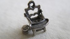 Vtg Sterling Charm Baby Potty Chair Dangling Pot TRAY LIFTS