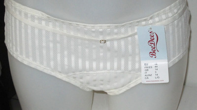 Bee Dees Lucky Heart Hipster, neu mit Etikett, Gr. 42, beige gestreift