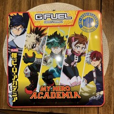 G Fuel My Hero Academia Quirk Metal Collector's Lunch Box w/ Shaker Cup ONLY 