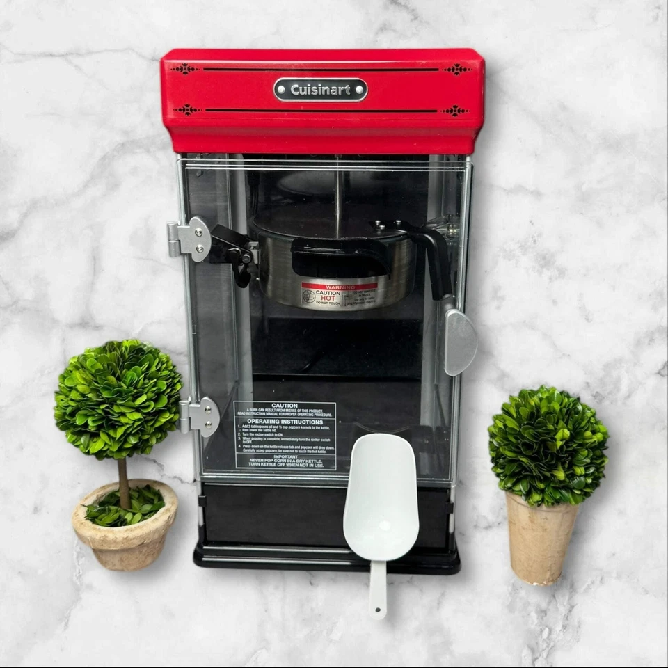 Cuisinart CPM-28 театральная машина для приготовления попкорна красная | 10 чашек | отличное состояние б/у - Изображение 2 из 4