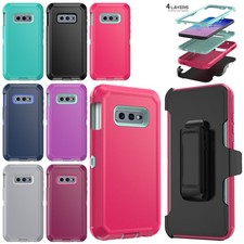 For Samsung Galaxy S10 S10 Plus S10e Case Rugged Protection Cover/ Rotating Clip