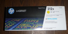 Genuine HP 212X Yellow High Yield Toner Cartridge W2122X - New, Factory Sealed