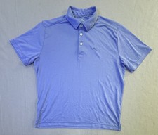 Tommy Bahama Polo Shirt Mens Medium Blue 100 Cotton Marlin Logo Short Sleeve