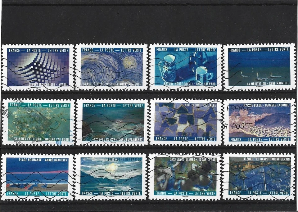 timbres france année 2026 série"les bleus"oblitérés - Photo 1/1
