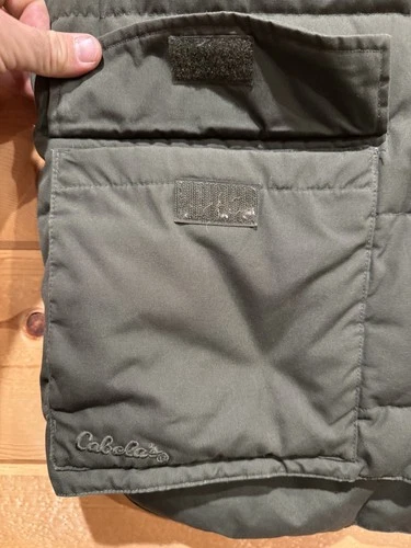 Cabelas Premier Northern Goose Down Vest Mens M Forest Green Excellent image 4