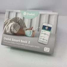 COMPLETE Owlet Smart Sock 2 Baby Monitor, 3 Socks, Box