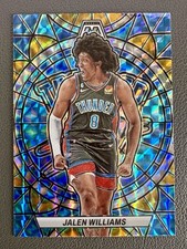 2022-23 Panini Mosaic Jalen Williams Stained Glass #4 Thunder Rookie SSP (RC)
