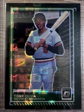2025 PANINI DONRUSS BASEBALL TONY OLIVA OPTIC BLACK PANDORA SSP #23 TWINS!