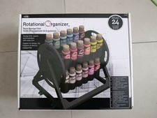 Craft paint Rotational Organiser 24 Standard 2oz Acrylic Paint Bottles Storage