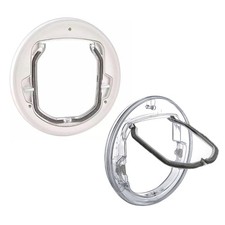4 Way Locking Security Dog Cat Flap Door Controllable Switchs Direction Cat Door