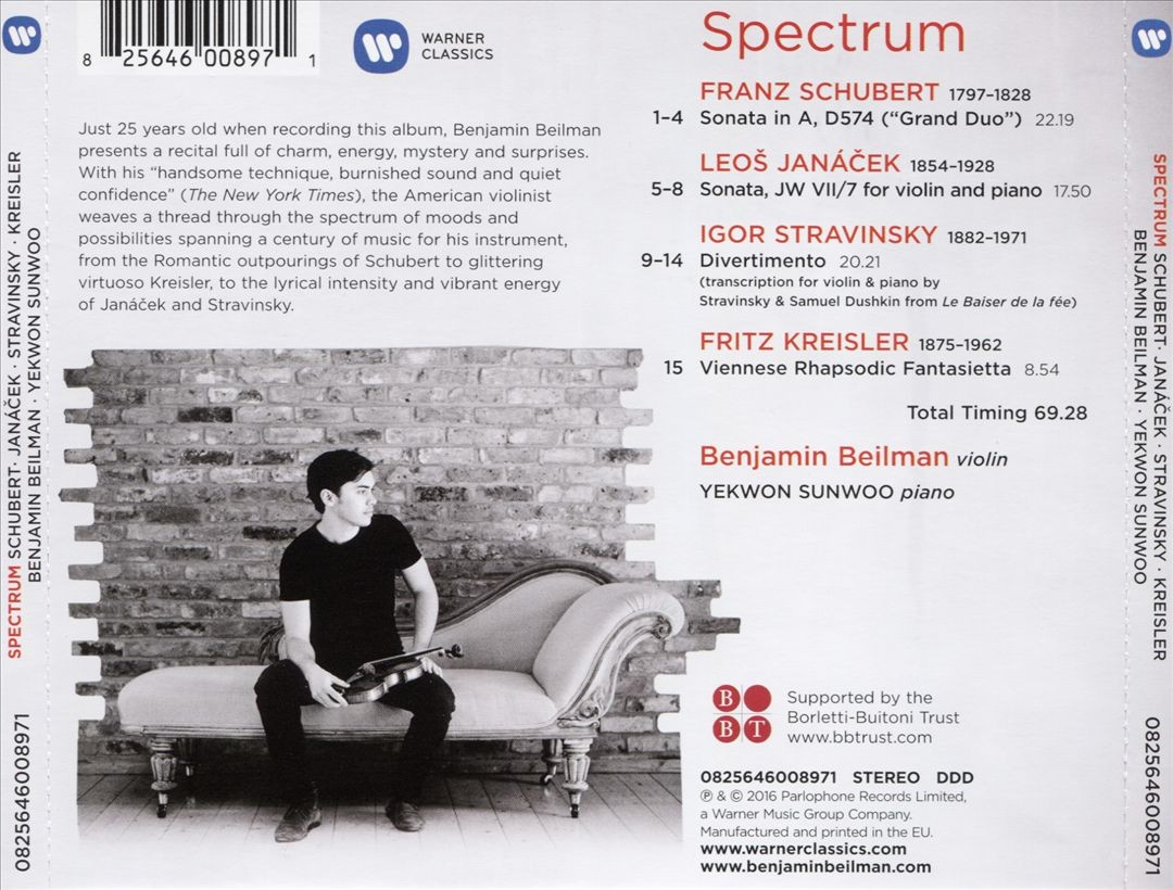 Benjamin Beilman Spectrum New Cd