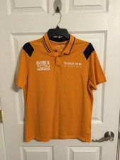 Red Bull Racing Max Verstappen Polo Shirt Mens Medium Orange F1 1 Netherlands