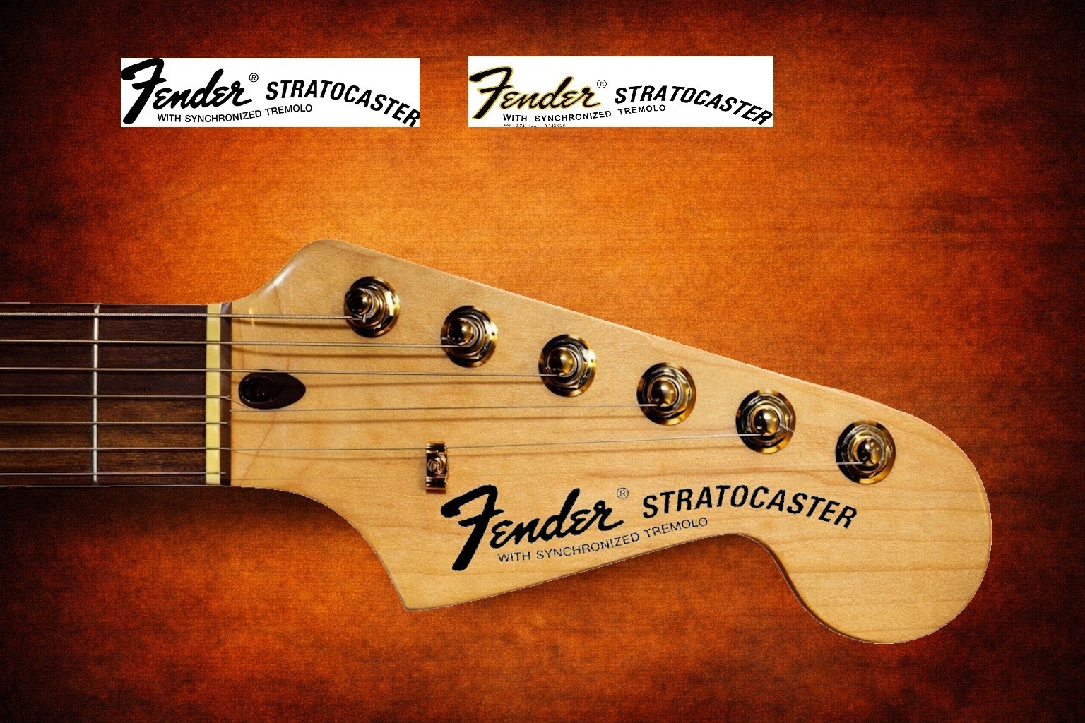 Decalcomania Fender Stratocaster per Headstock