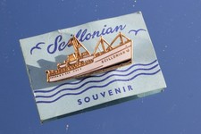ISLES OF SCILLY SCILLONIAN FERRY SOLD ONBOARD ENAMEL BADGE